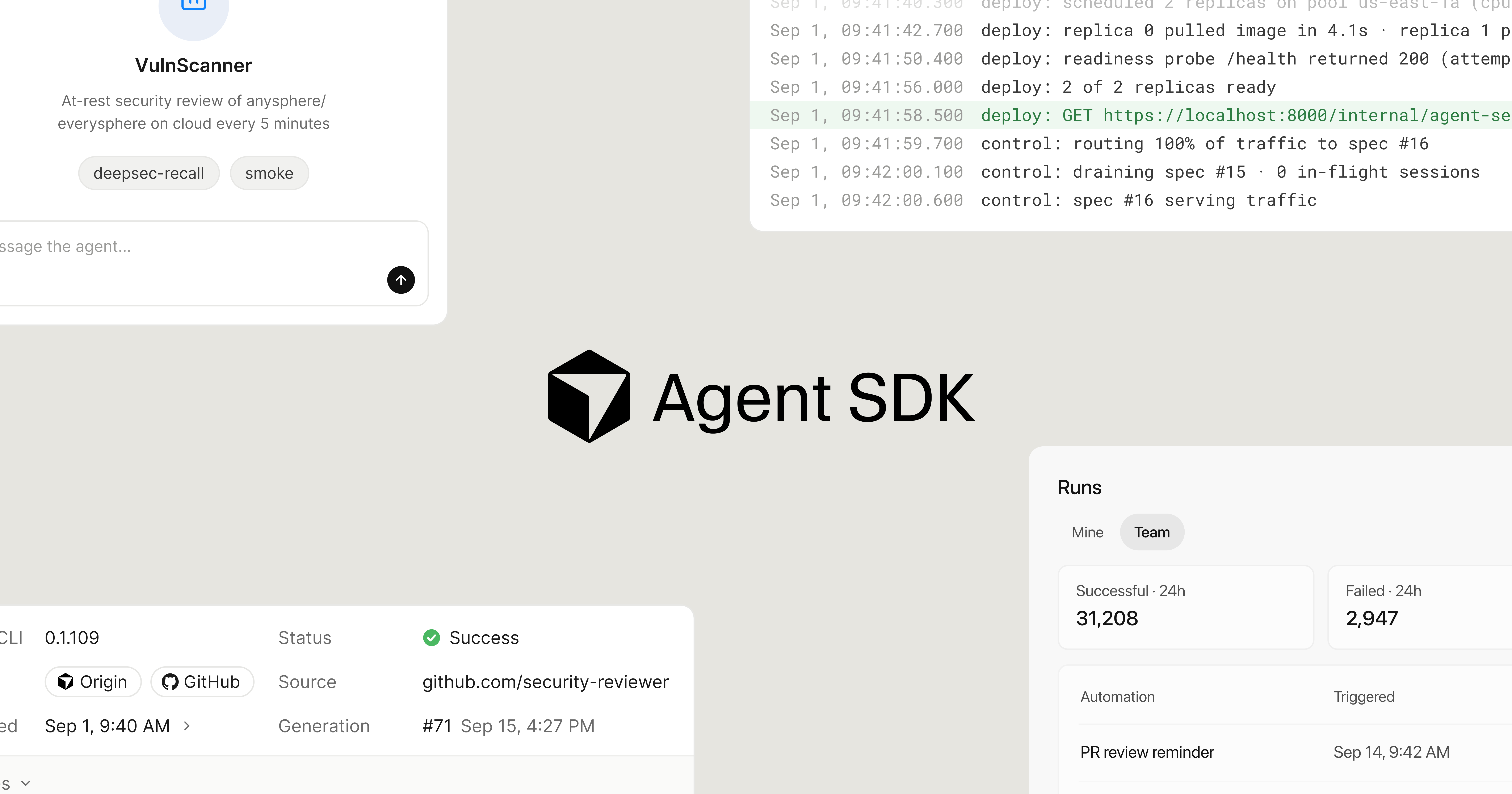 Cursor 发布 Agent SDK，可用代码定义并一键部署智能体