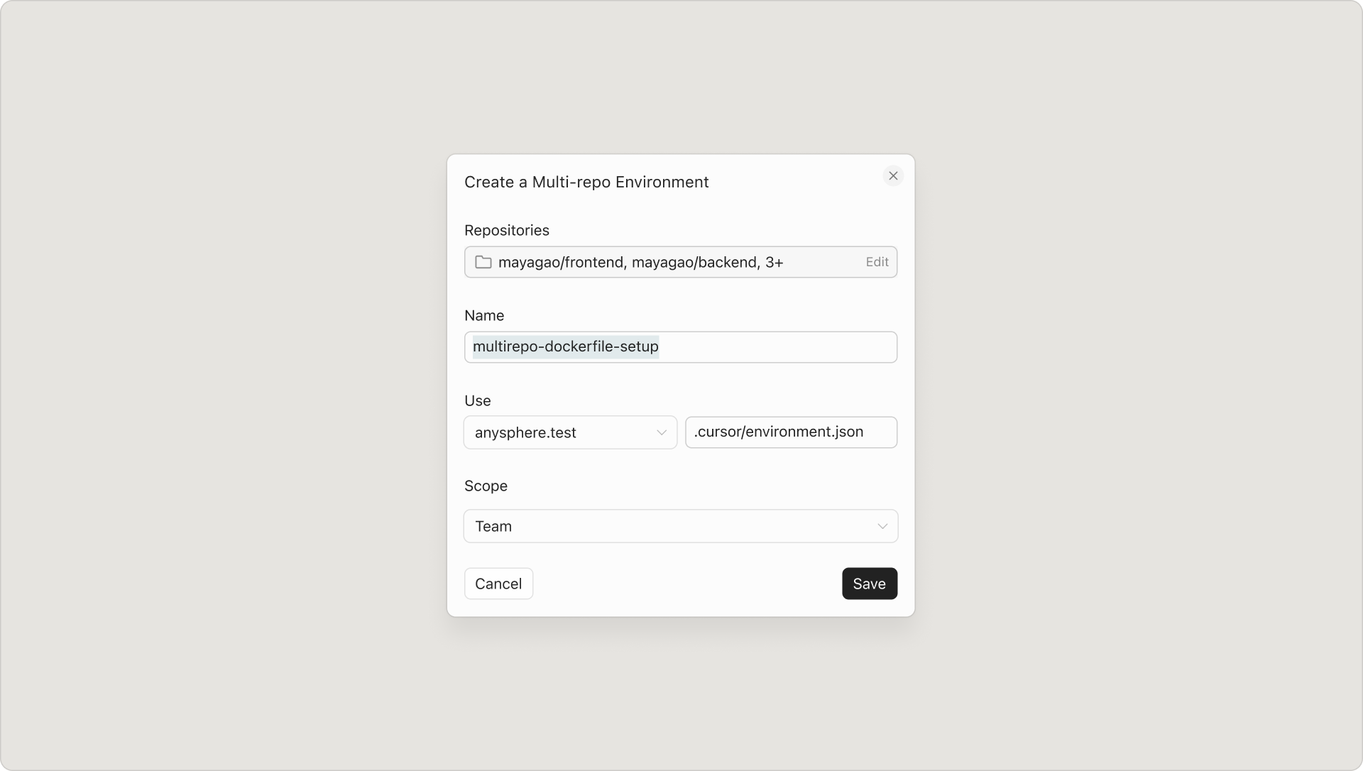 Environment configuration as code