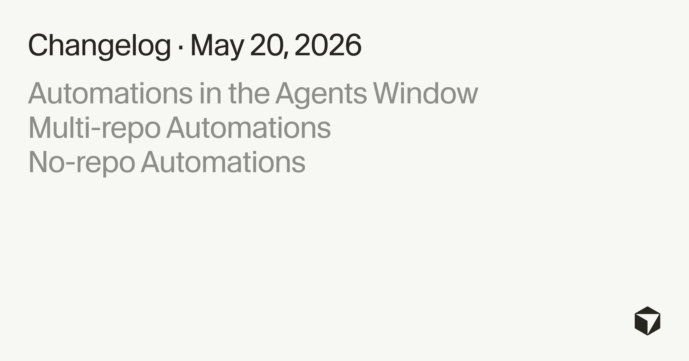 `Cursor Automations` Now Works Inside the Agents Window