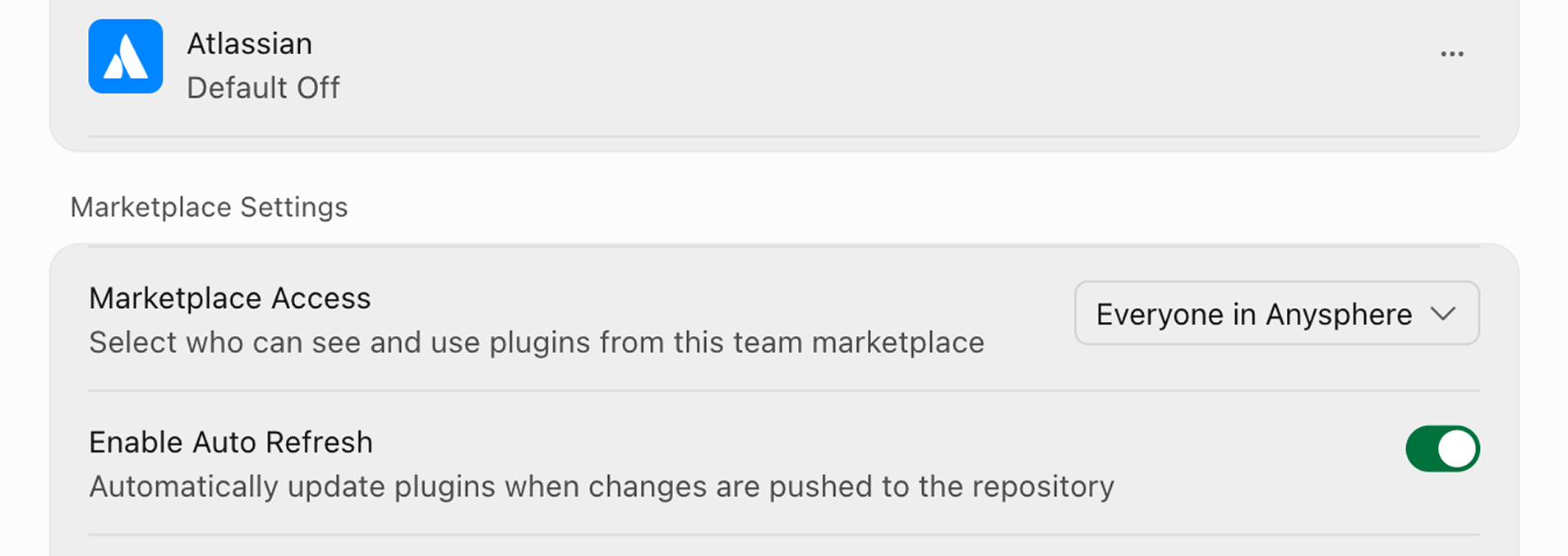 Marketplace organization groups