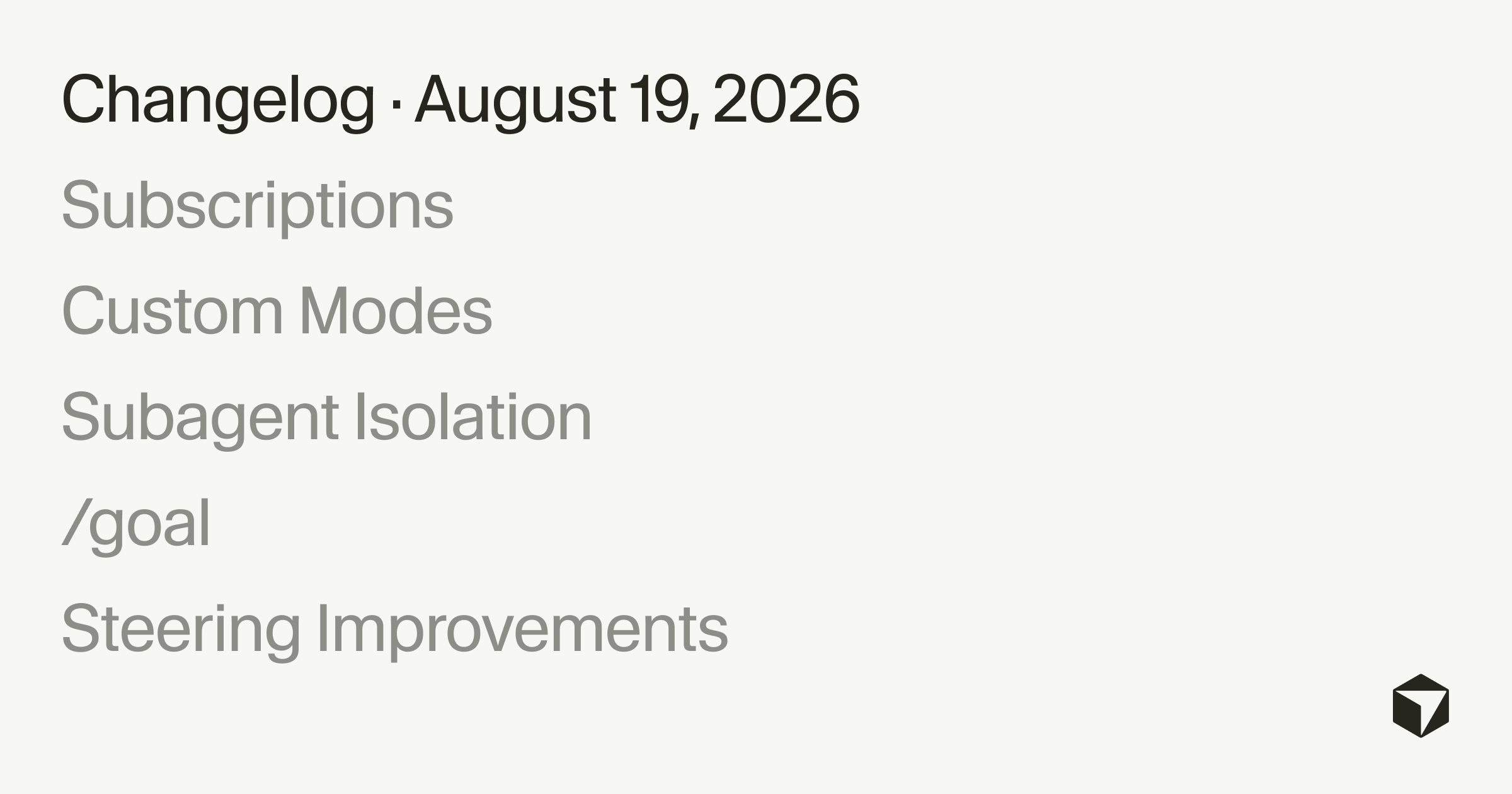 Cursor changelog card for the cloud agents and harness update