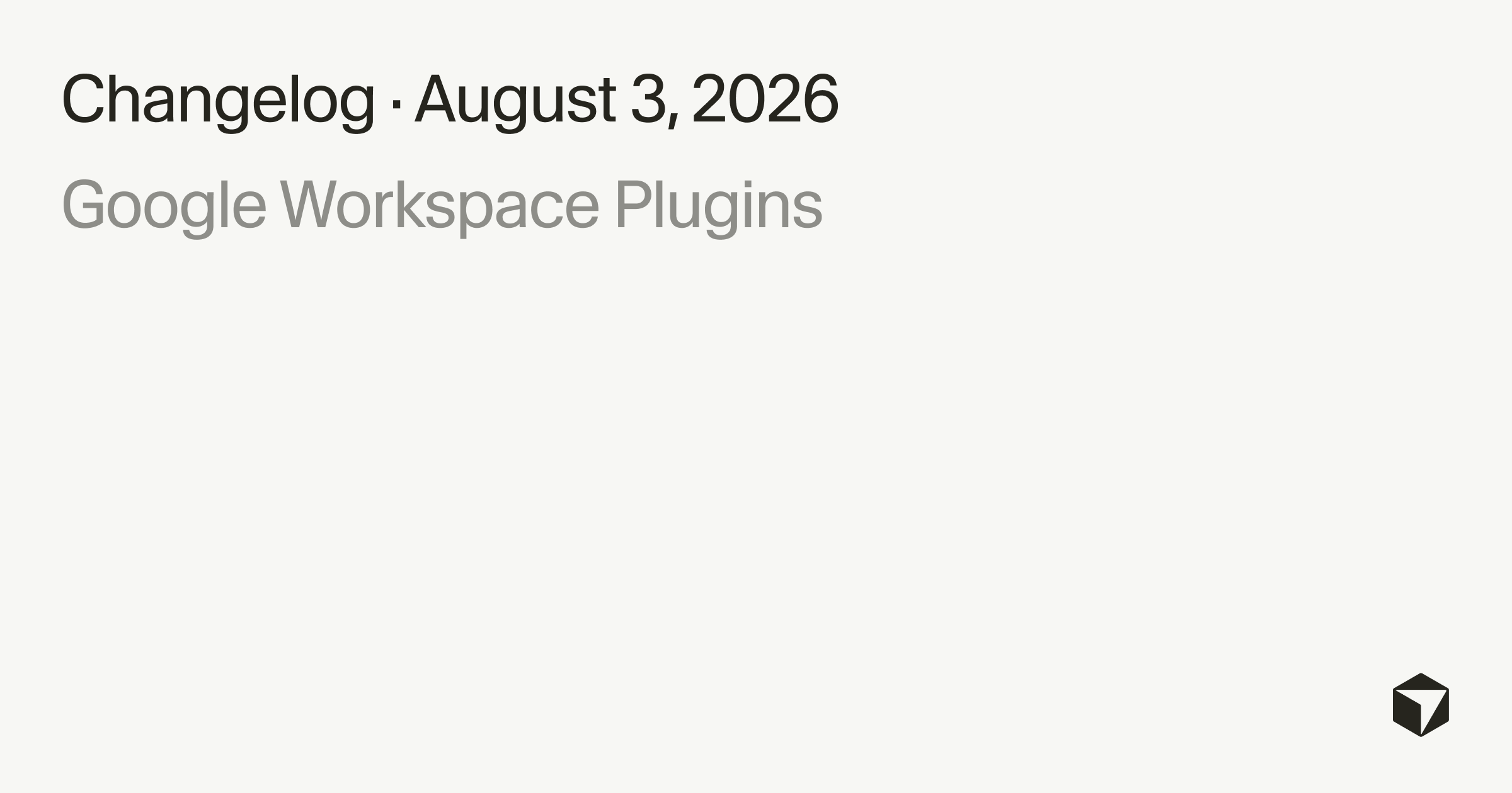 Google workspace plugins